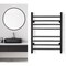 Warmlyyours Sierra Towel Warmer, Black, Dual Connection, 8 Bars TW-SR08KS-HP - alternate 7
